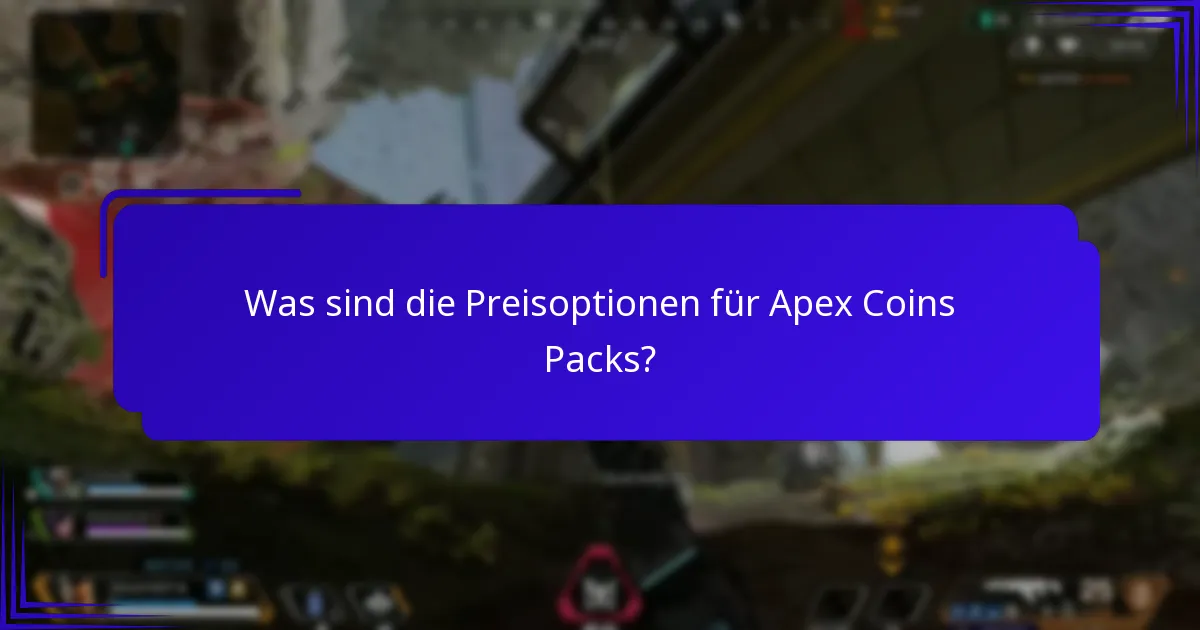 Welche exklusiven Gegenstände sind in Apex Coins Packs erhältlich?