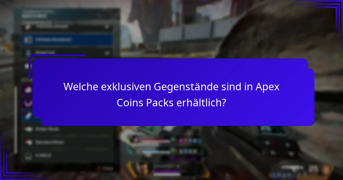 Was sind die Preisoptionen für Apex Coins Packs?